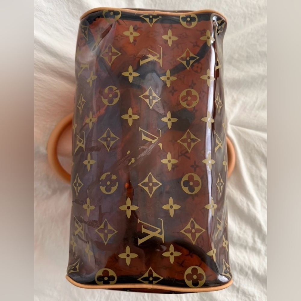👑✅PRICE FIRM✅ Fashion Plastic PVC Monogram Speedy Bag Hand Bag Style Purse - Picture 4 of 17